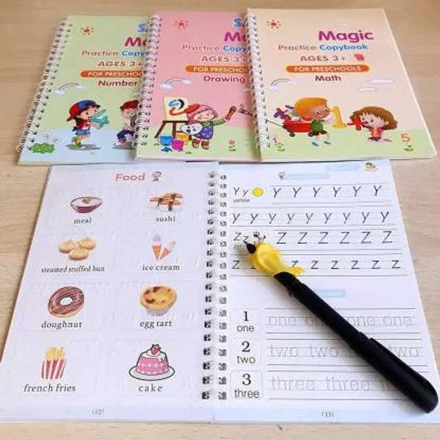 Sank Magic Practice Copybook – 4 Books + 10 Refills